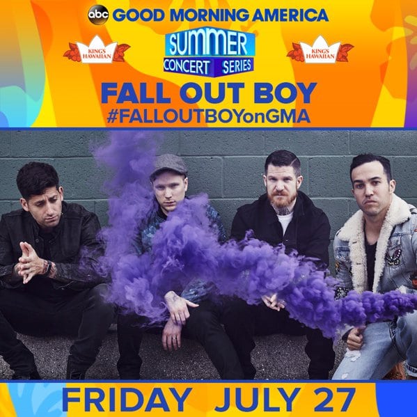 GMA Summer Concert Series 2018: Fall Out Boy