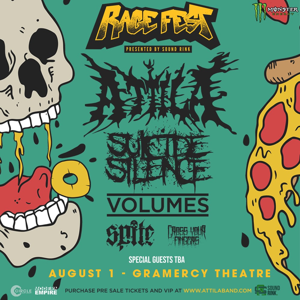 Rage Fest feat. ATTILA at Gramercy Theatre on 08-01-18