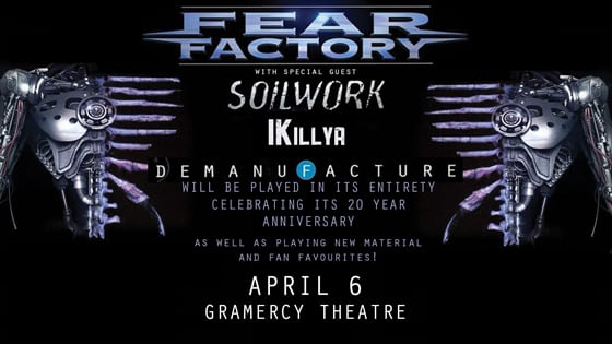 Fear Factory at Gramercy Theatre on 04-06-16