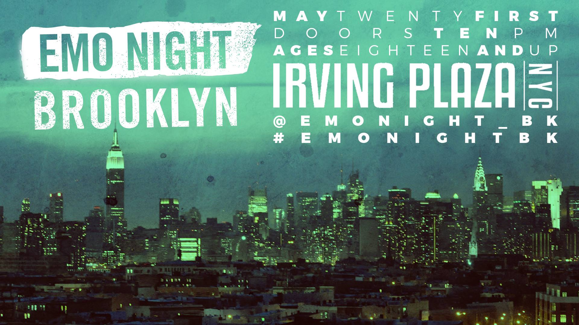 Emo Night Brooklyn at Irving Plaza on 05-21-16