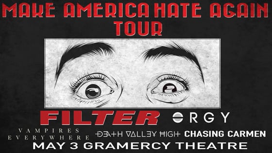 Filter - Make America Hate Again Tour at Gramercy Theatre on 05-03-16