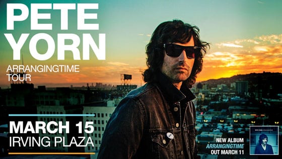 Pete Yorn at Irving Plaza on 03-15-16