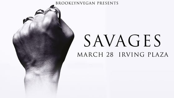 Savages at Irving Plaza on 03-28-16