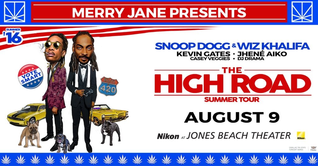 Snoop Dogg & Wiz Khalifa - The High Road Tour at Nikon at Jones Beach Theater on 08-09-16