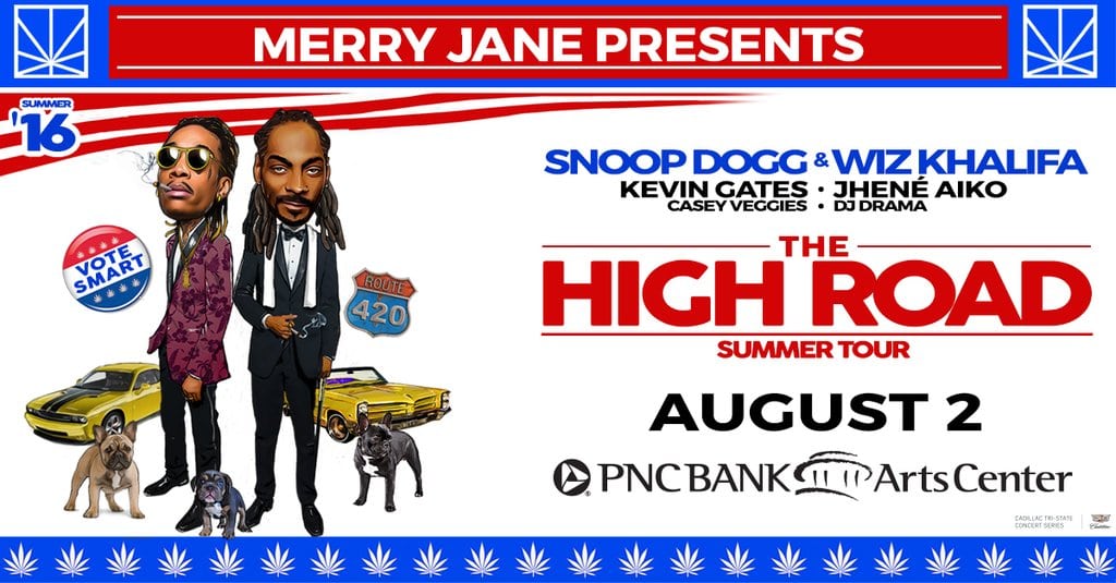 Snoop Dogg & Wiz Khalifa - The High Road Tour at PNC Bank Arts Center on 08-02-16