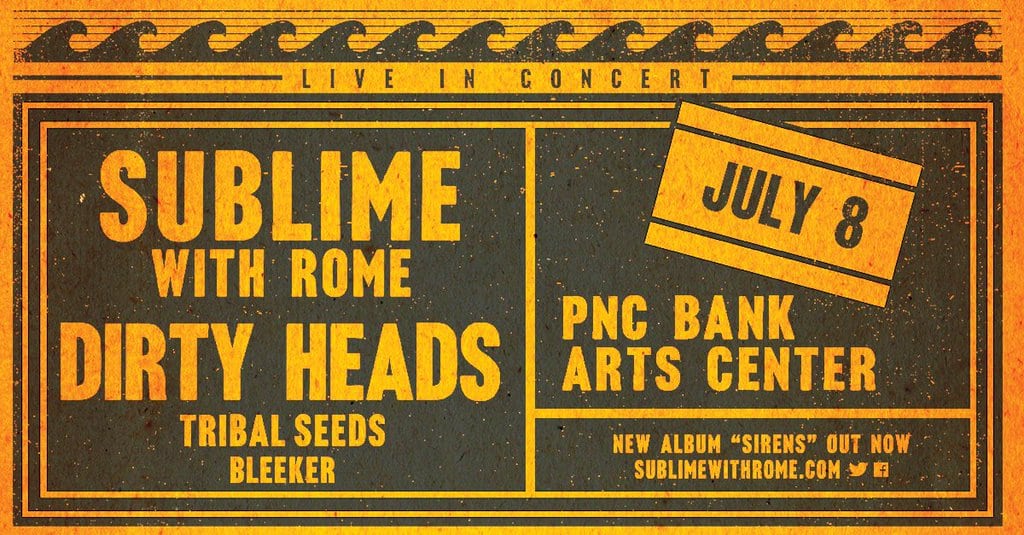 Sublime with Rome - Summer Tour 2016 at PNC Bank Arts Center on 07-08-16