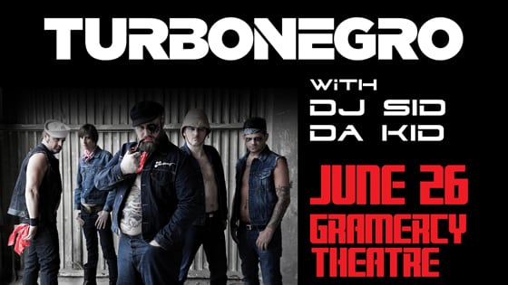 Turbonegro at Gramercy Theatre on 06-26-16