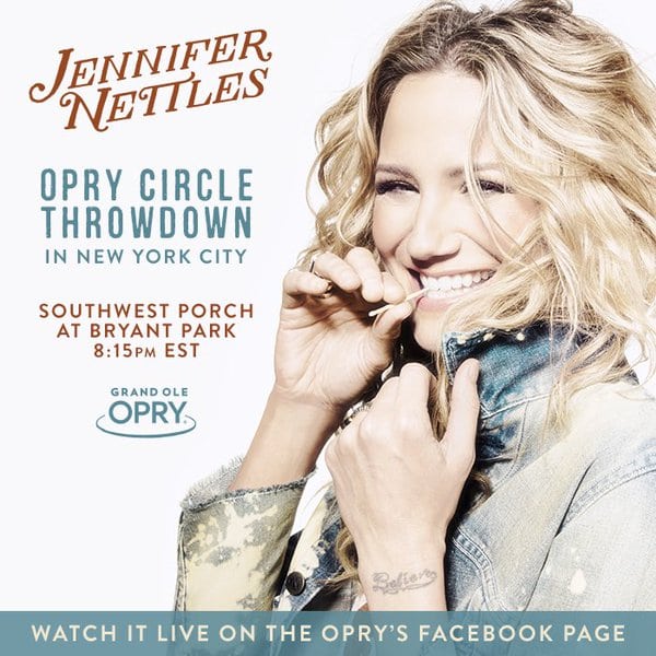 Jennifer Nettles: Opry Circle Throwdown Pop-Up Performance in Bryant Park on 05-17-16