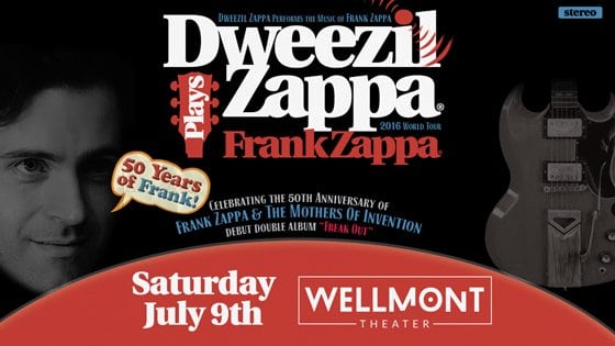 Dweezil Zappa Plays Frank Zappa at Wellmont Theater on 07-09-16
