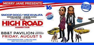 Snoop Dogg & Wiz Khalifa: The High Road Tour at BB&T Pavilion on 08-05-16