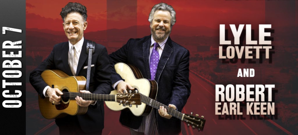 An Evening with Lyle Lovett and Robert Earl Keen at The Paramount on 10-07-16