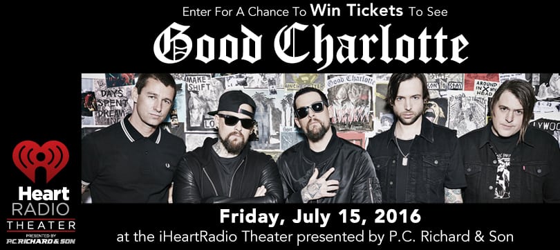 Good Charlotte at iHeartRadio Theater on 07-15-16