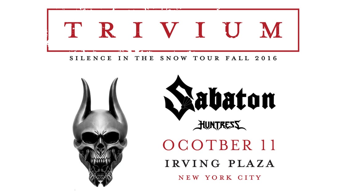 Trivium at Irving Plaza on 10-11-16 Trivium at Irving Plaza on 10-11-16