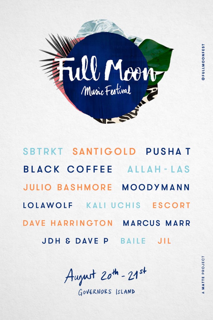 Full Moon Music Festival Flyer