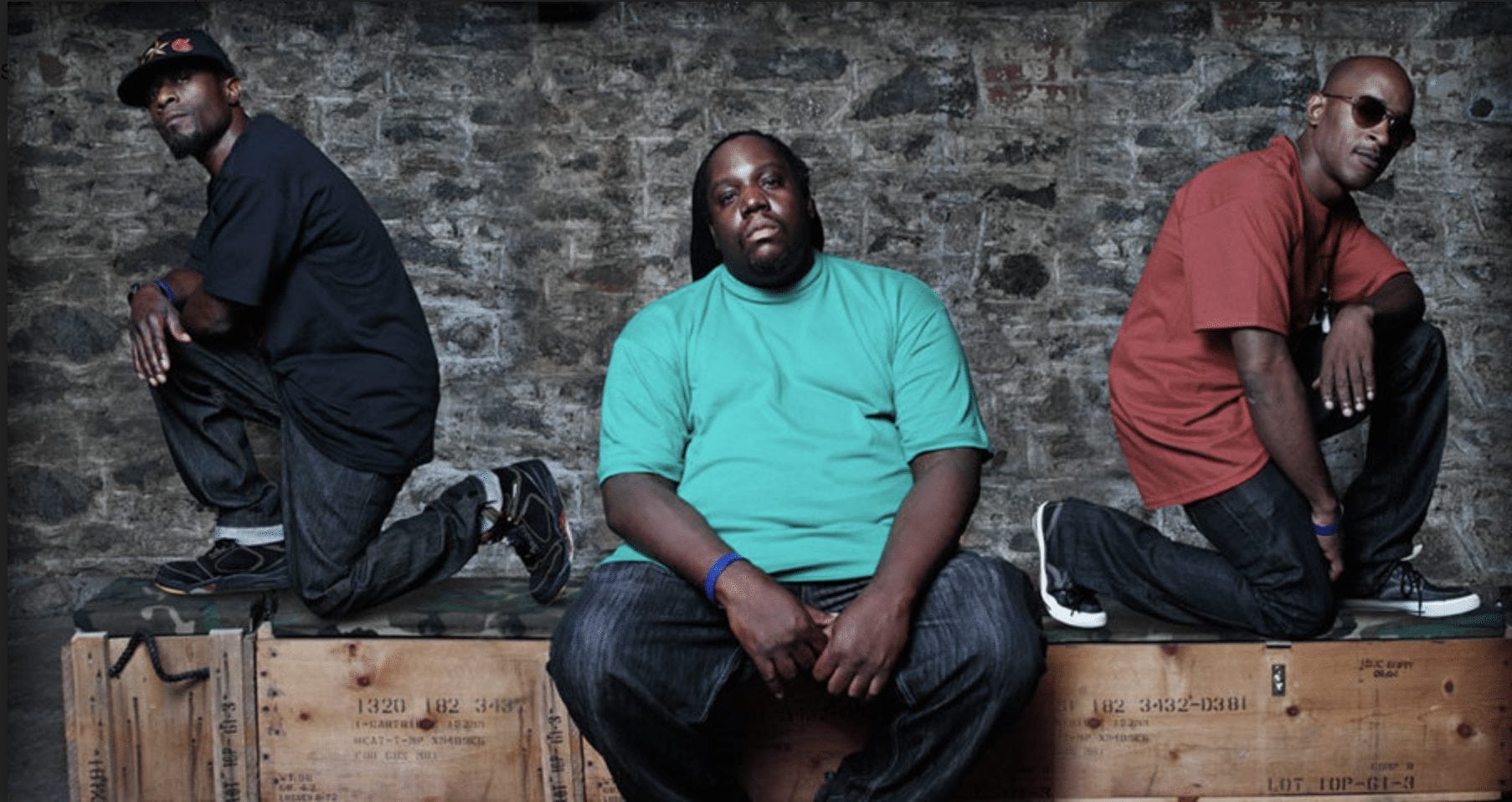 The Brooklyn hip-hop trio, Black Moon, formed in 1992, with members Bucksho...