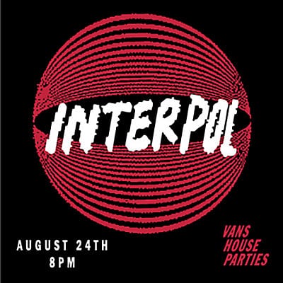 Interpol at House of Vans on 08-24-18