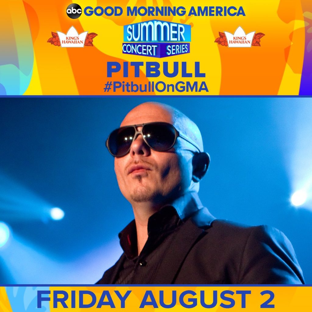 GMA Summer Concert Series Pitbull ORSVP